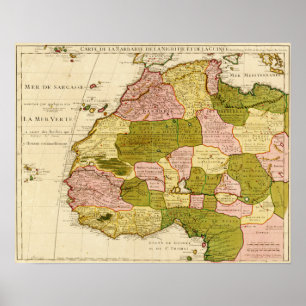 Western AfricaPanoramic MapWestern Africa Poster