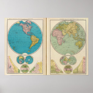 Western and Eastern Hemisphere Poster