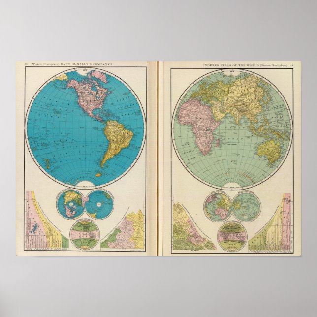 Western and Eastern Hemisphere Poster (Front)