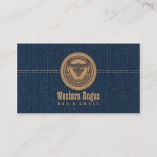 Western Angus Bar & Grill Restaurant Business Card