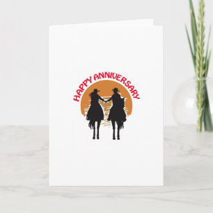 Western Anniversary Card