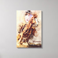 Western Art, Cowgirl Horse, Rodeo Winner