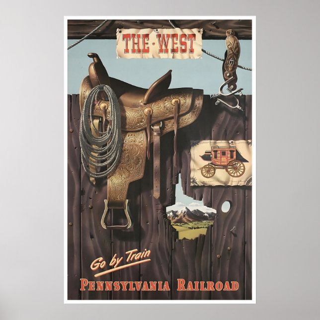 Western Art Pennsylvania Railroad Poster Train (Front)