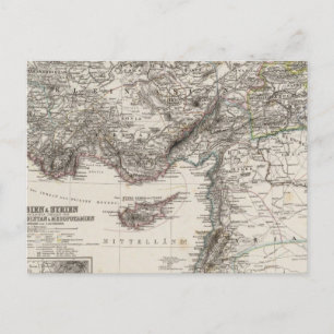Western Asia and Syria Postcard