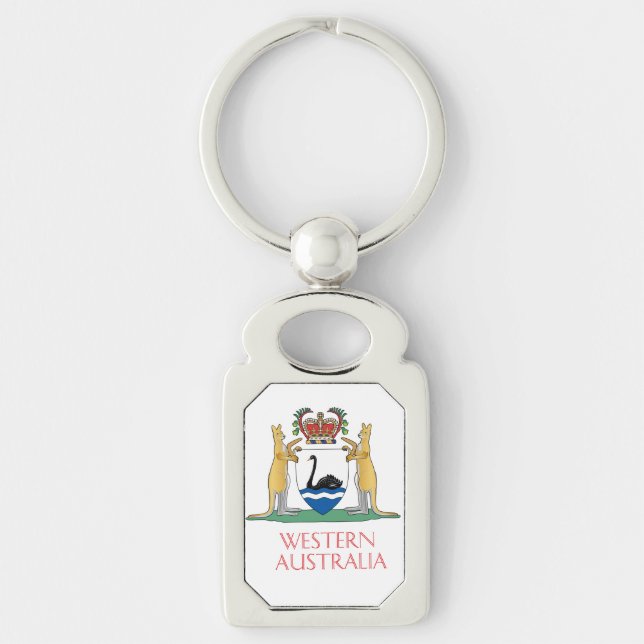 Western Australia coat of arms Key Ring (Front)