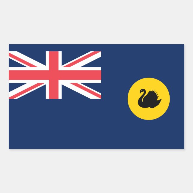 Western Australia Flag Rectangular Sticker (Front)