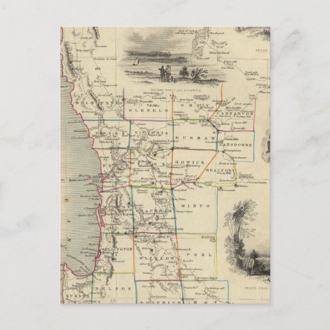 Western Australia, Swan River Postcard (Front)