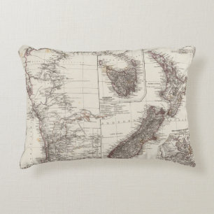 Western Australia Tasmania and New Zealand Decorative Cushion