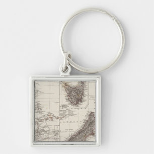 Western Australia Tasmania and New Zealand Key Ring