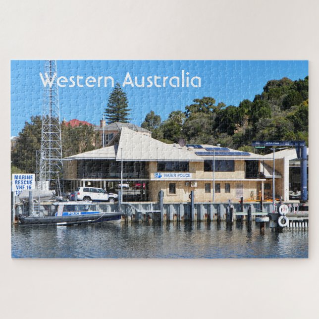 Western Australia: Water police, Swan River, Perth Jigsaw Puzzle (Horizontal)