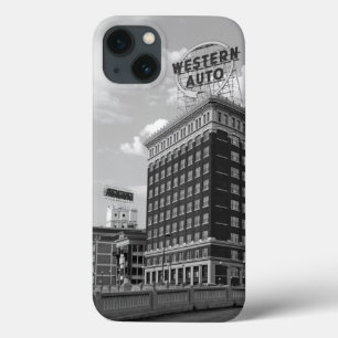 Western Auto Half Cylinder Building iPhone 13 Case