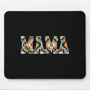 Western aztec mama country cowhide mother's day mouse mat