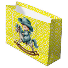 Western Baby Cowboy l Large Gift Bag
