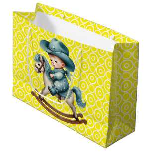 Western Baby Cowboy l Large Gift Bag
