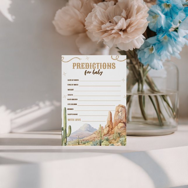 Western Baby Prediction Card (Creator Uploaded)