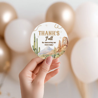 Western Baby Shower Favor Tag