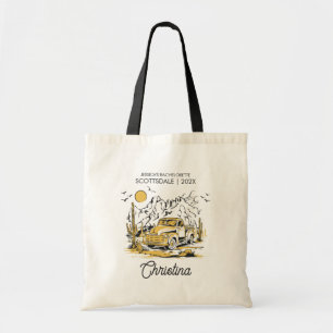 Western Bachelorette Party Vintage Bridesmaid Tote Bag