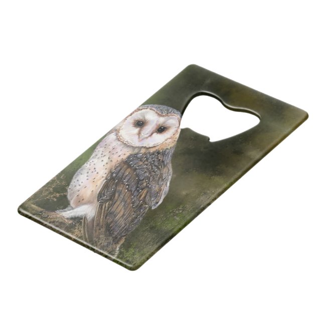 Western Barn Owl Bottle Opener (Front Angled)