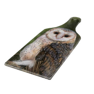 Western Barn Owl Cutting Board