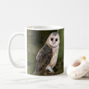 Western Barn Owl - Migned Watercolor Painting  Coffee Mug