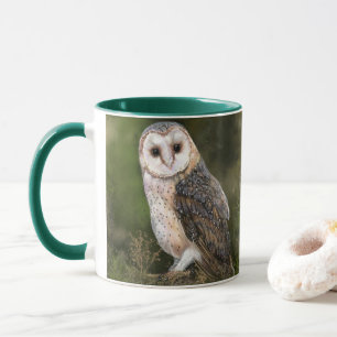 Western Barn Owl Mug Painting