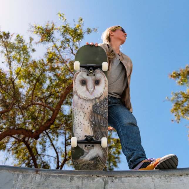 Western Barn Owl Skateboard (Outdoor 1)