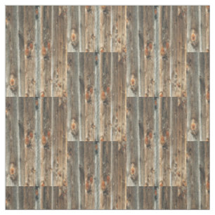 Western Barn Wood Print #1 Fabric