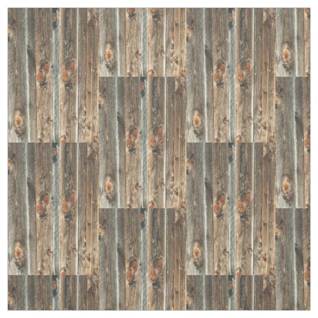 Western Barn Wood Print #1 Fabric (Swatch)