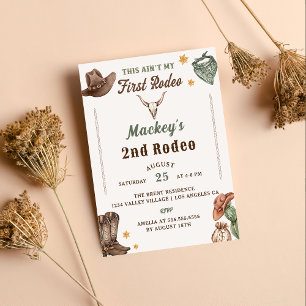 Western Birthday Party Rustic  Invitation