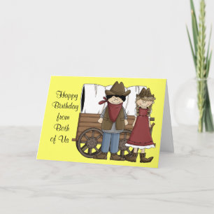 Western Birthday Wishes from Both Card