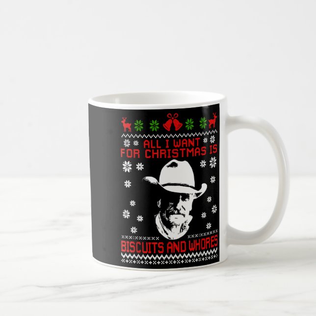 Western Biscuits And S Christmas Quote  Coffee Mug (Right)