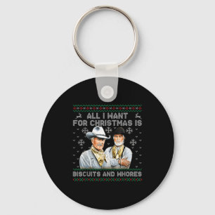 Western Biscuits And S Christmas Quote Key Ring