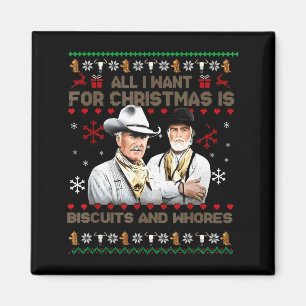 Western Biscuits And S Christmas Quote  Magnet