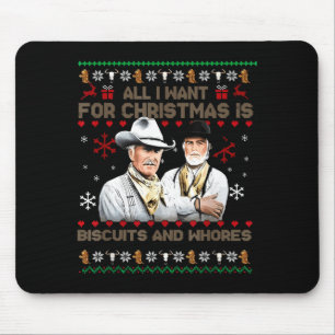 Western Biscuits And S Christmas Quote Mouse Mat