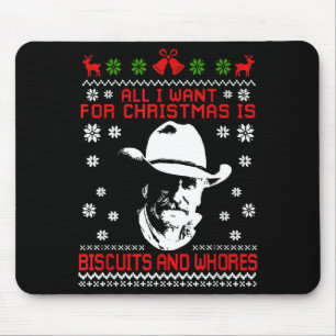 Western Biscuits And S Christmas Quote Mouse Mat