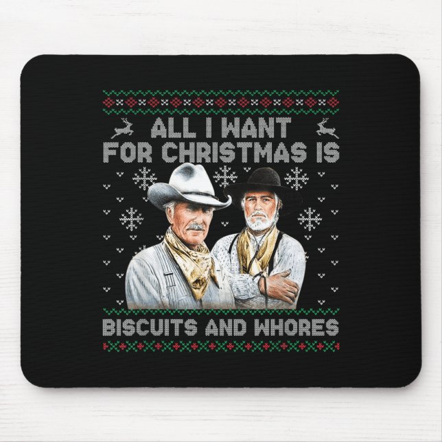 Western Biscuits And S Christmas Quote  Mouse Mat (Front)