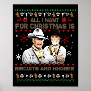 Western Biscuits And S Christmas Quote  Poster