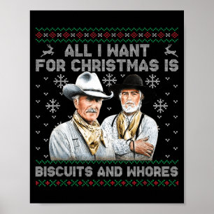Western Biscuits And S Christmas Quote  Poster
