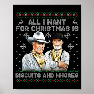 Western Biscuits And S Christmas Quote  Poster