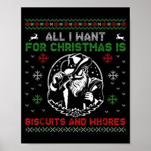 Western Biscuits And S Christmas Quote  Poster