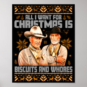 Western Biscuits And S Christmas Ugly  Poster