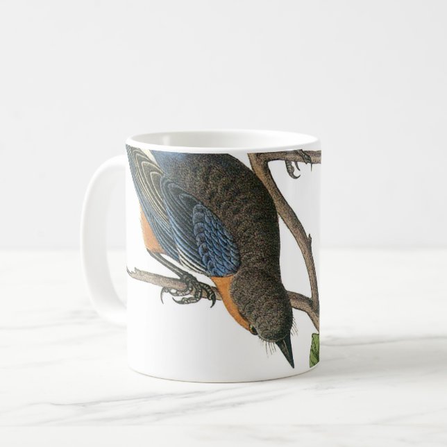 Western Bluebird by Audubon Coffee Mug (Front Left)