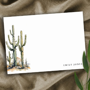 Western Boho Cactus Desert Landscape Wedding Card