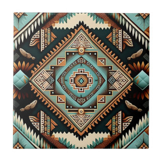 Western Boho Pattern  Tile