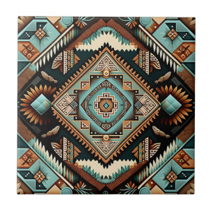 Western Boho Pattern  Tile