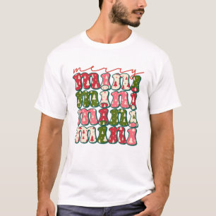 Western Boho Retro Christmas Mimi Mum Mother T-Shirt
