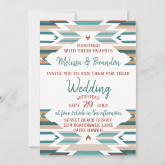 Western/Boho Wedding Invitation