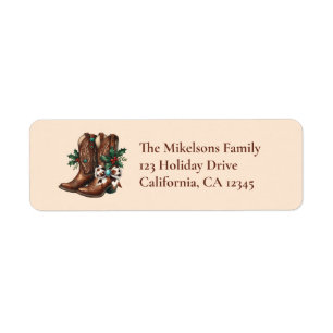 Western Bow & Boots Christmas