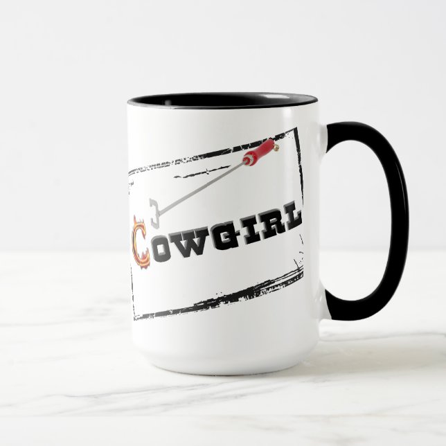 Western "Branded Cowgirl" Coffee Cup Mug (Right)