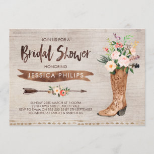 Western Bridal Shower Invitation
